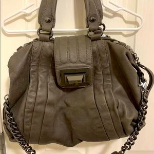 Guess Marciano dark gray top handle purse